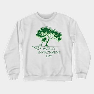 World Environment Day Poster Crewneck Sweatshirt